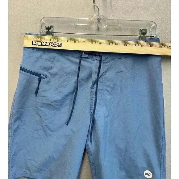 Vineyard Vines Board Shorts Mens 30 Blue Stretch Unlined Drawstrings Swim Trunks - Picture 3 of 8